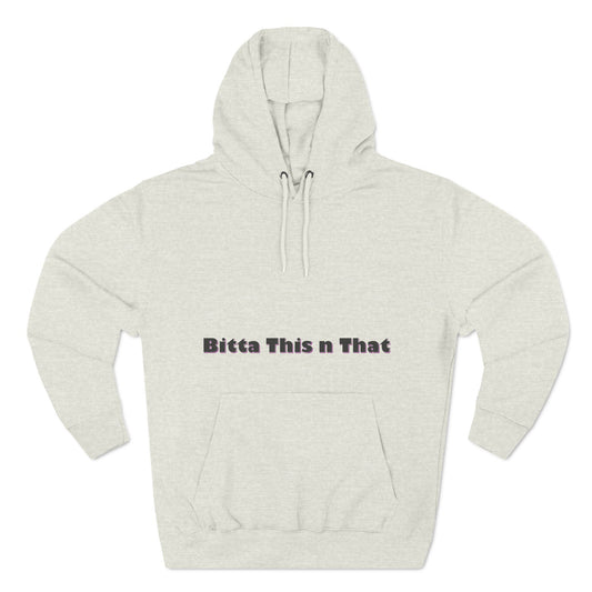 Three-Panel Fleece Hoodie