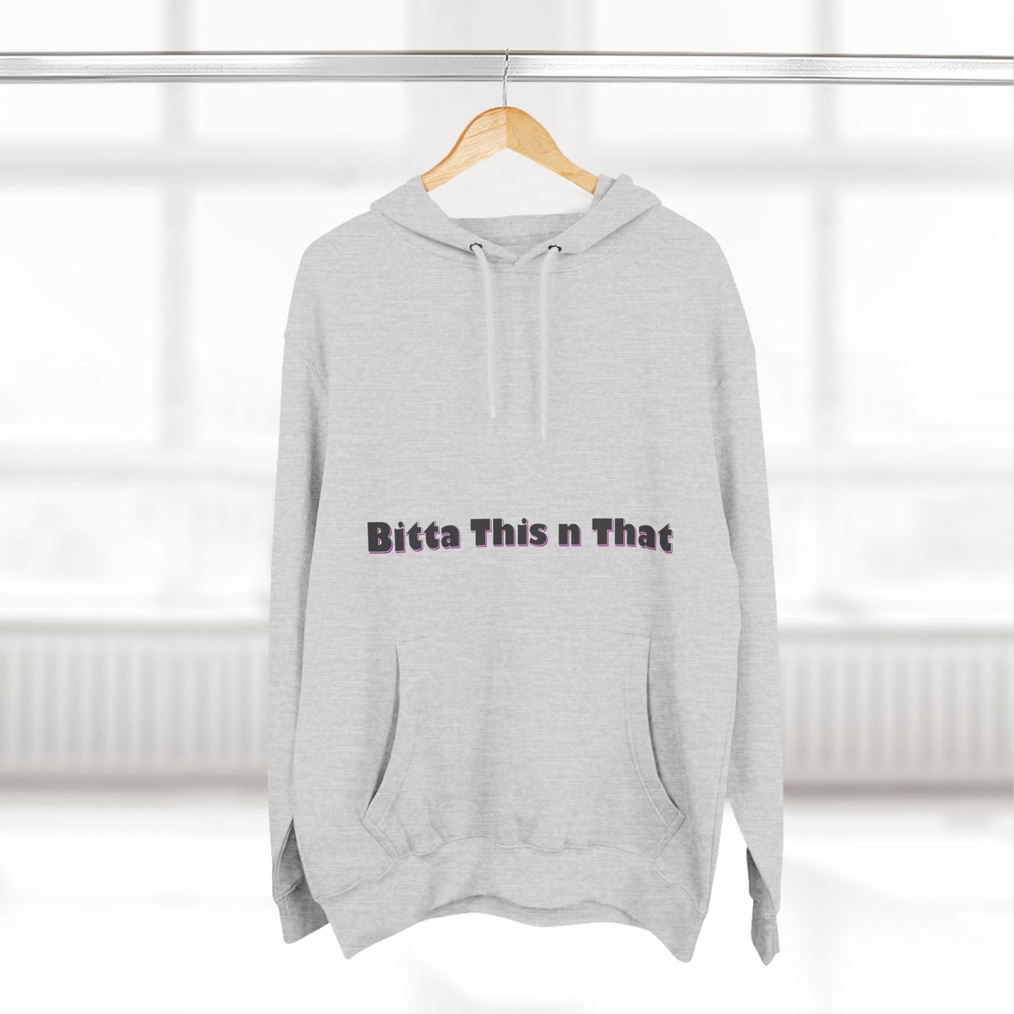 Three-Panel Fleece Hoodie