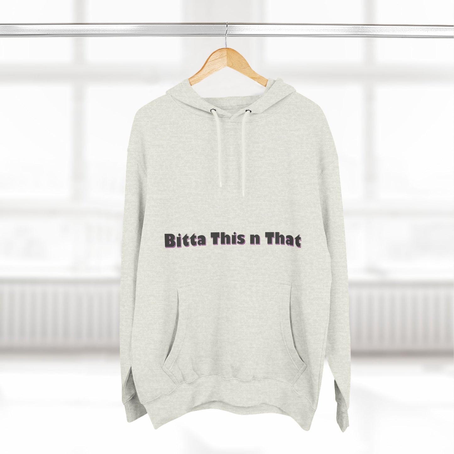 Three-Panel Fleece Hoodie