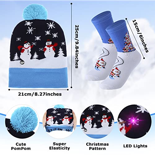 Fashion Unisex Winter Thick Warm LED