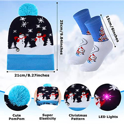 Fashion Unisex Winter Thick Warm LED