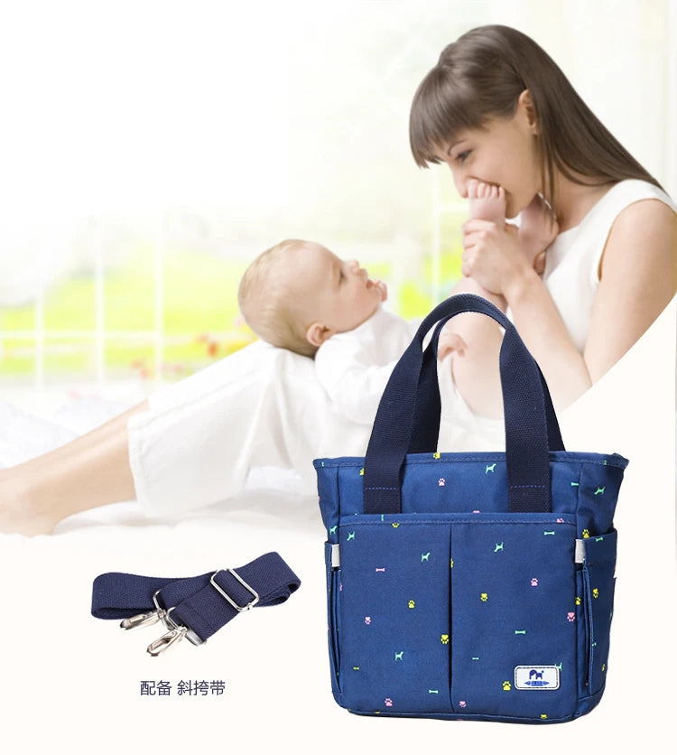 Multi-pocket Baby Nappy Diaper Bag Baby Nursing Bag for Stroller Fashion Maternity Zipper Handbag Shoulder Bag for Mother Mummy