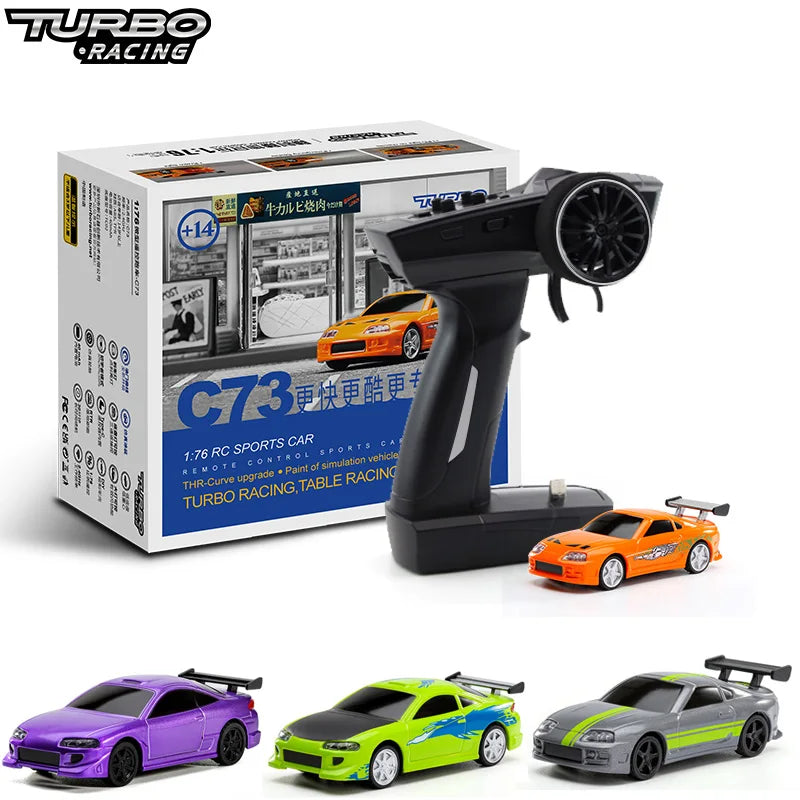 Turbo Racing Drift RC Car With Gyro Radio Full Proportional Remote Control Toys RTR Kit For Kids and Adults