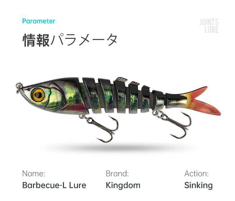 Kingdom Barbecue-L Sinking Fishing Lure 10g 21g 33g  Realistic Wobblers  Artificial Hard Bait Swimbaits Baits