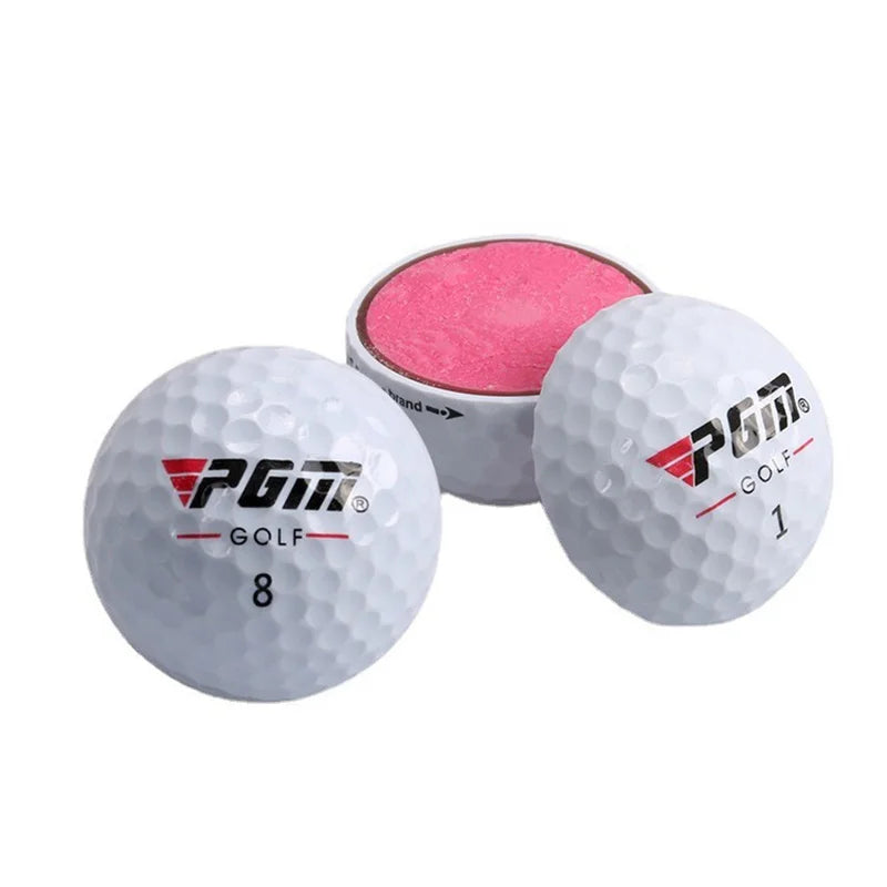 PGM Golf Ball Three-layer Match Balls Gift Box Package Set Synthetic Rubber Material