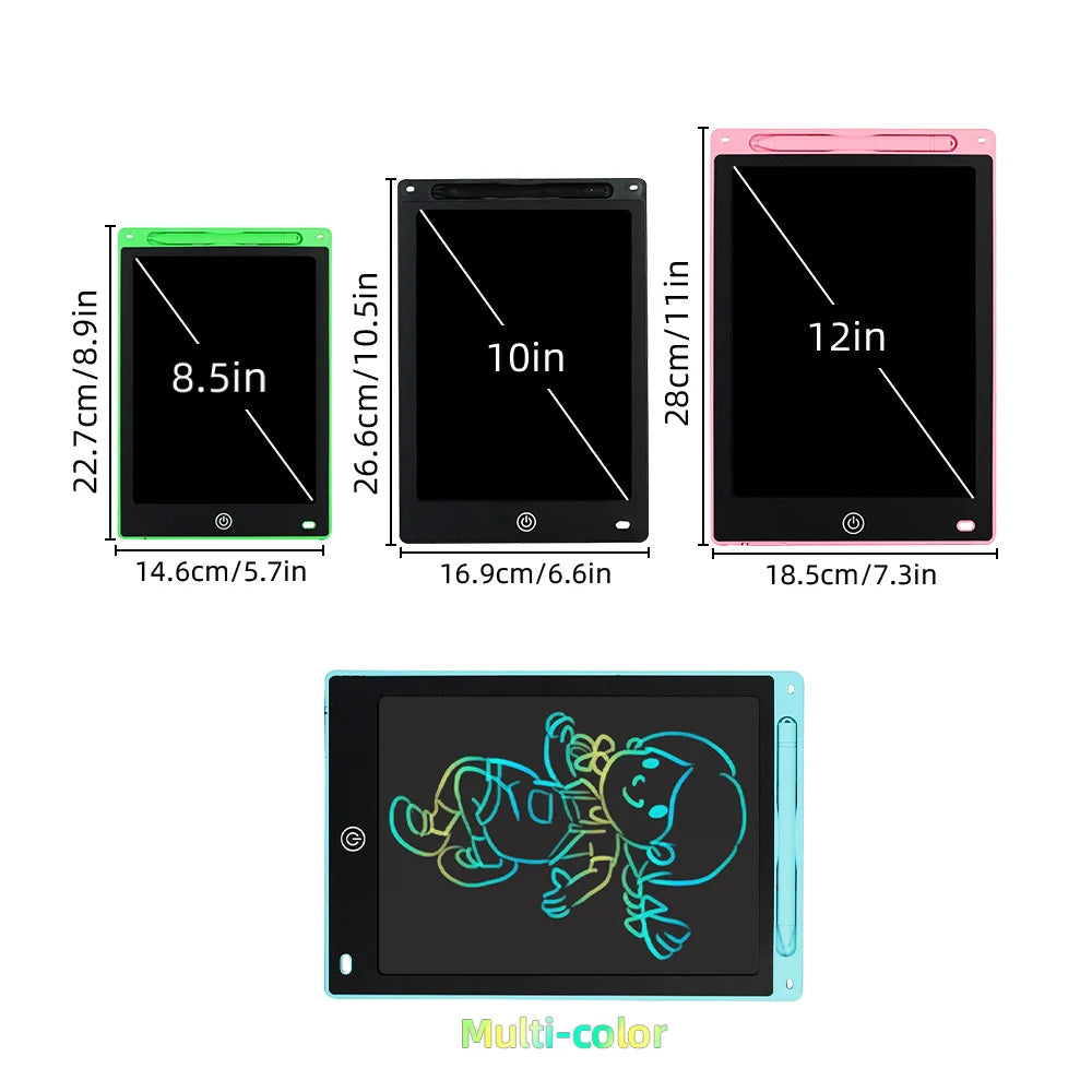 LCD Writing Tablet Drawing Board 8.5/10/12 inch Electronics Graphic Board Ultra-thin Portable Handwriting Pads Kids Gifts