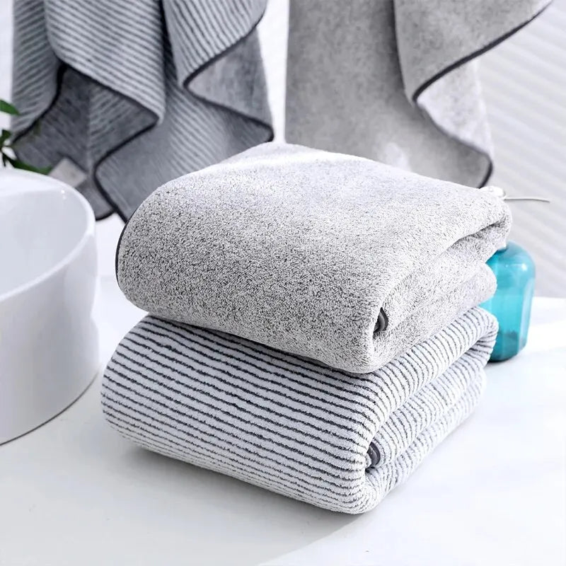 1PCS Thickened Bath Towels for The Body Microfiber Towel for Gym Sports Shower Robe for Spa Beath Home