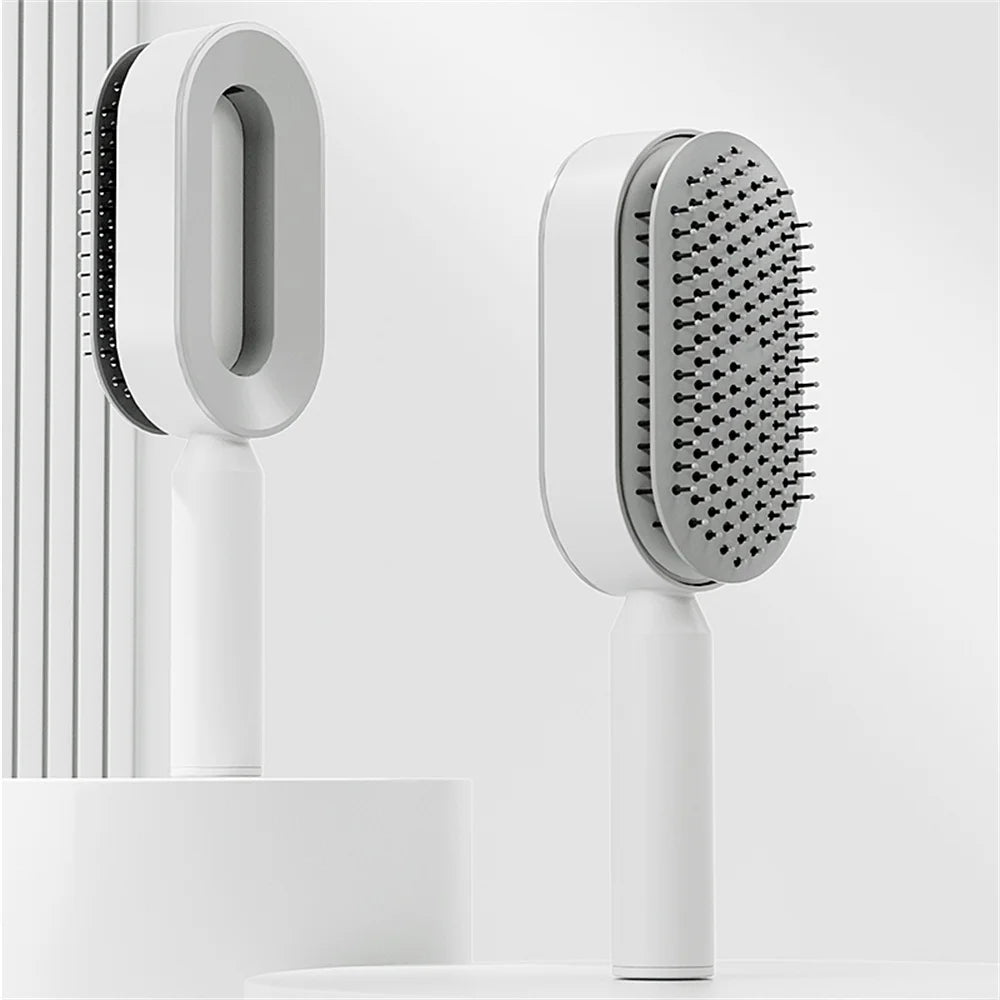 Massage Comb Hair Brush Air Cushion One-Key Self Cleaning Hair Comb Professional Detangling Scalp Air Bag Combs For Hair