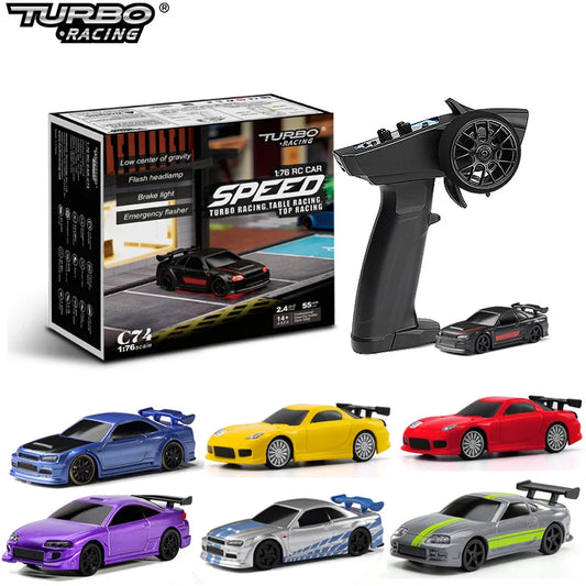 Turbo Racing Drift RC Car With Gyro Radio Full Proportional Remote Control Toys RTR Kit For Kids and Adults