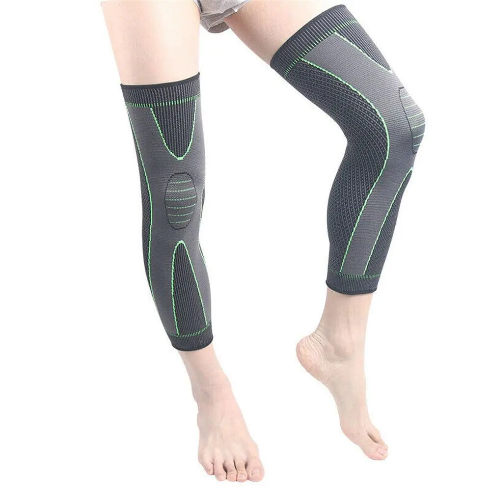 1PC Knee Support Brace Compression Sleeve Long Full Legs Sleeve Arthritis Running Gym Sport Knee Pads