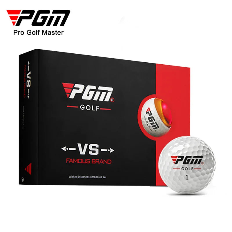 PGM Golf Ball Three-layer Match Balls Gift Box Package Set Synthetic Rubber Material