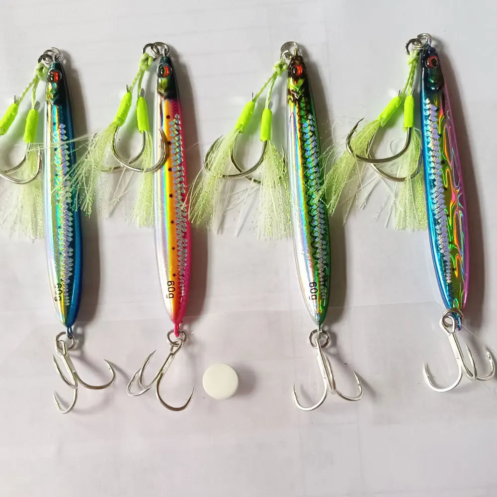 AS Fast JIg Lure Fishing UV Glow Jig 3D Print Speed Falling Angler 40g60g80g100g Metal Hard Bait Sinking Jigging Pesca Bait