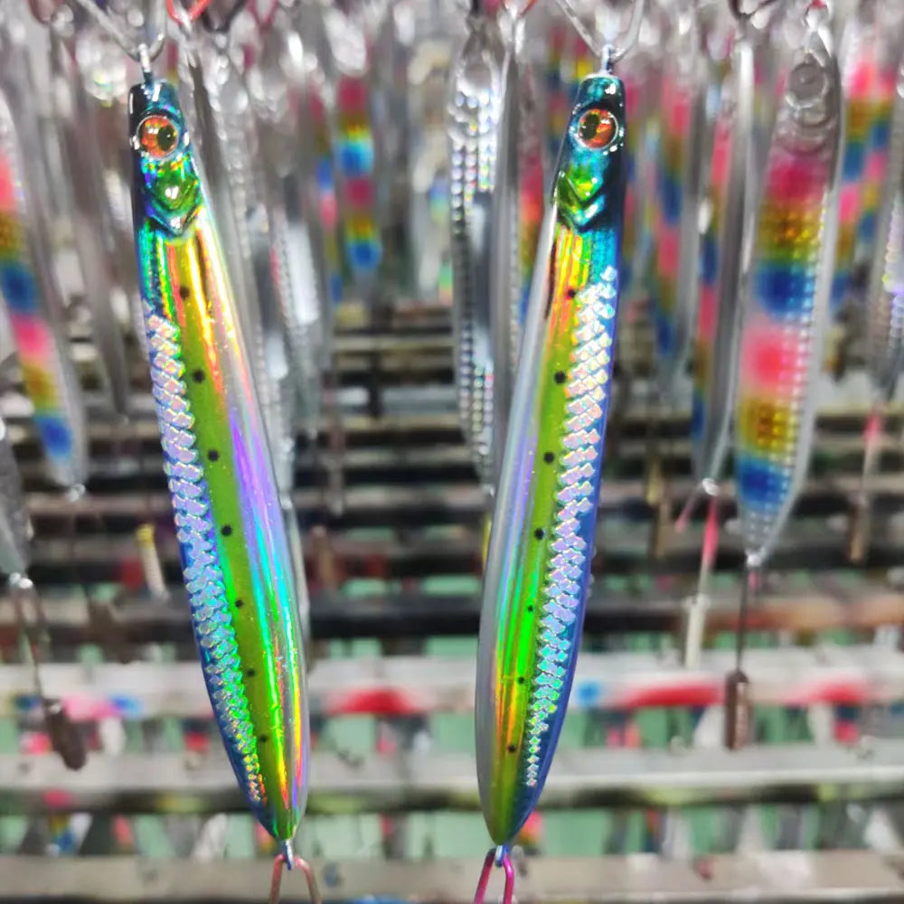 AS Fast JIg Lure Fishing UV Glow Jig 3D Print Speed Falling Angler 40g60g80g100g Metal Hard Bait Sinking Jigging Pesca Bait